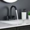 Bathroom Faucet 2 Handle Centerset Bathroom Sink Faucet with Pop Up Drain Assembly, 4 Inches Bathroom Vanity Lavatory Faucet 3 Holes - 3 of 4