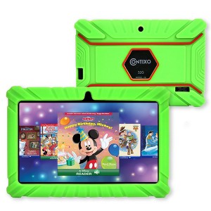 Contixo V8 Kids Tablet 7" Android Tablet with Parental Controls, 32GB Storage, Disney eBooks, Dual Cameras & Kid-Safe Design - Green - 1 of 4