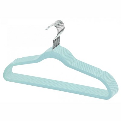Home Basics Slip-proof Snag-free Ultra Slim Velvet Hanger With Rotating  Steel Hook, (pack Of 10), Camel : Target