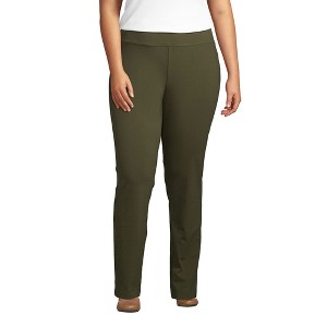 Lands' End Women's Starfish Mid Rise Slim Leg Pants - 1 of 4