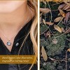 Hope Love Shine New Beginnings Gift for Women Inspirational Necklace Sterling Silver Gold Lotus 18" - 4 of 4