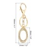 Unique Bargains Chic Stylish Zinc Alloy Gold Tone Initial Letter Keychain - 2 of 4