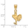 Black Bow Jewelry 14k Yellow Gold Virginia Tech Hokies NCAA Medium Pendant - 2 of 3