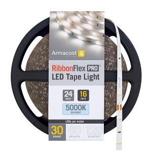 Armacost Lighting RibbonFlex Pro 24V White LED Strip Light Tape 30 LED/m Cabinet Lights - 1 of 1