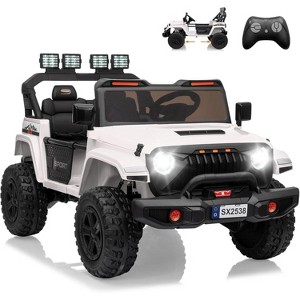 Ride On Toys, Adjustable Car Body, 2 Seater 24V Toddler Car, Ride On Car with Remote Control, Ride On Truck w/ 4-Wheeler Suspension - 1 of 4