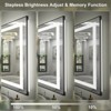 Apmir Super Bright Front & Back LED Lighted Anti-Fog Aluminum Alloy Framed Tempered Glass Bathroom/Vanity Mirror with ETL & 3-Year Warranty - 3 of 4