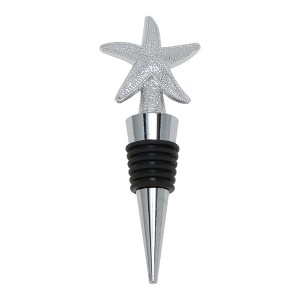 Unique Bargains Starfish Stopper Aluminum Alloy TPE Black Silver Tone 4.06"x1.50"x0.79" 1 Pc - 1 of 3
