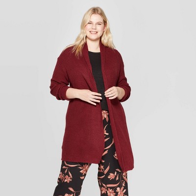 burgundy cardigan womens