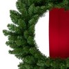 Northlight Set of 3 Wreaths on Red Ribbon Hanging Christmas Decoration, 6.5' - image 2 of 3