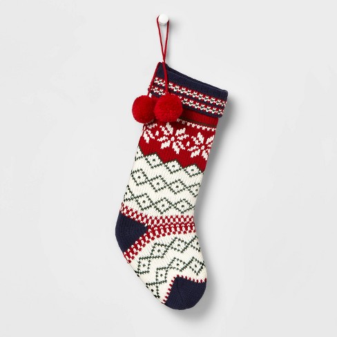 Knit Monogram Christmas Stocking White Y - Wondershop™ : Target