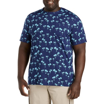 Harbor Bay Palm Tree Print Moisture-Wicking Pocket T-Shirt - Men's Big and Tall