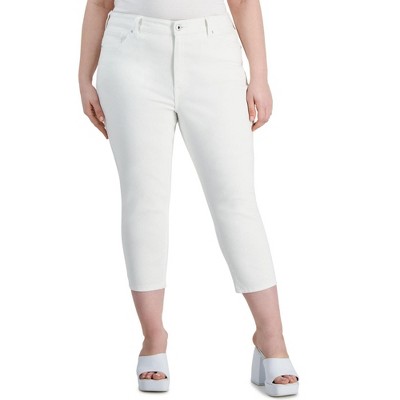 Celebrity Pink Womens The Rider Mid Rise Skinny Fit Cropped Jeans