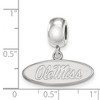 Black Bow Jewelry Sterling Silver Mississippi Rebels NCAA Bead Charm - 3 of 4