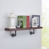35.5" x 7.5" Industrial Pipe Wall Shelf - Danya B. - 2 of 4