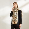 Anna-Kaci Sunflower Print Velvet Feel Autumn Winter Scarf with Warm Soft Texture - 71IN×27N - 2 of 4