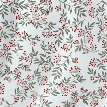 ivory leaf print