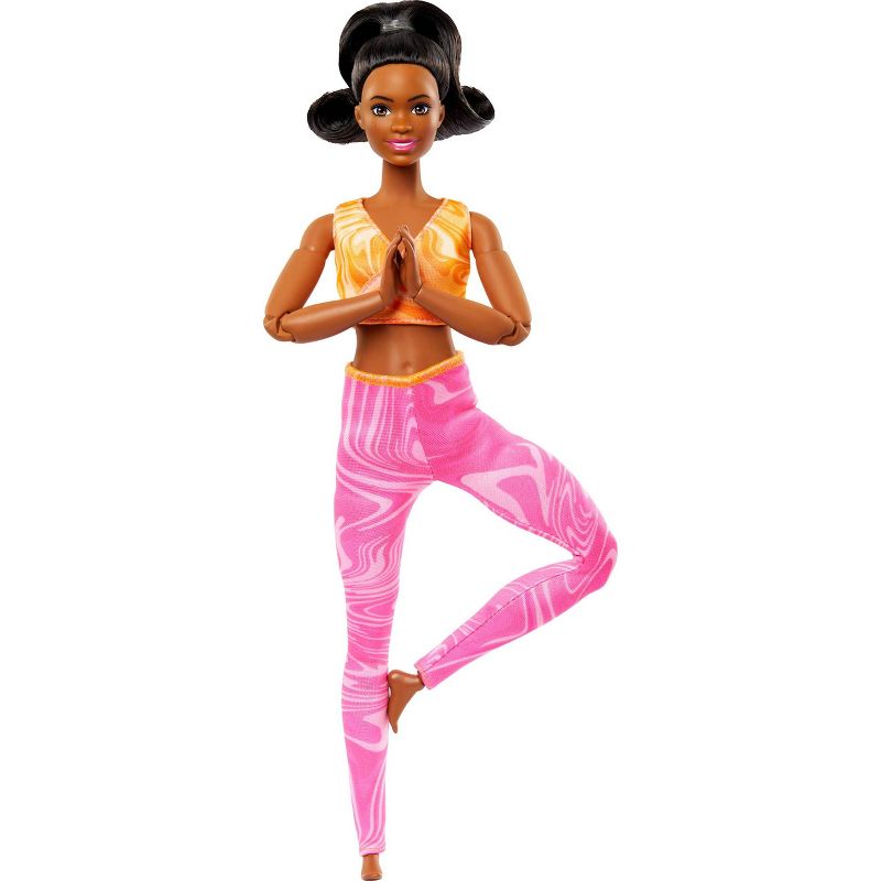 Barbie Made to Move Fashion Doll, Brunette Wearing Removable Sports Top &#38; Pants, 22 Bendable Joints (Target Exclusive), 1 of 8