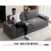AMERLIFE Sofa with Cup Holders& USB Charging Ports, Comfy Couch for Living Room - 4 of 4
