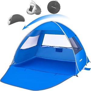 NAYSAYE Beach Tent Sun Shelter Portable Cabana for 4 Person for Beach and Outdoor, Blue, 78.7"*51.1"*51.2" - 1 of 4
