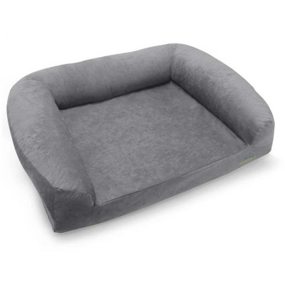 extra large bolster dog bed