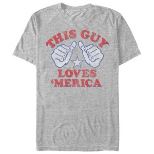 Men's Lost Gods Fourth of July  This Guy Loves America T-Shirt - 1 of 4