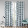 Sapphtopaz Blackout Curtains, Printed Ikat Window Curtain Panel, Privacy Assured, Light Filtering for Living Room, Bedroom - 4 of 4