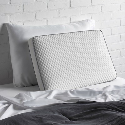 White Cooling Gel Top Memory Foam Pillow
