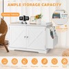 Tangkula Large Side Table Furniture Wooden Cat Litter Box Enclosure Magazine Rack - 4 of 4