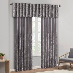 MAYEERTY Faux Silk Waterfall Embellished Valance - 1 of 4