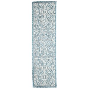 Liora Manne Carmel  Indoor/Outdoor Rug  Aqua.. - 1 of 4