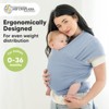 KeaBabies Original Baby Wraps Carrier, Baby Sling Carrier, Stretchy Infant Carrier for Newborn, Toddler - 2 of 4