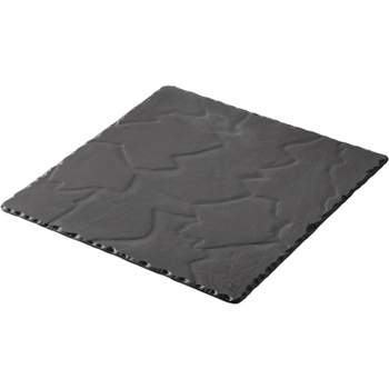 Revol Basalt Slate Porcelain 9.75 Inch Square Serving Plate