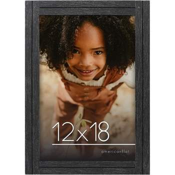Americanflat Rustic Picture Frame with polished glass - Displays Textured Wood and Polished Glass for Wall and Tabletop
