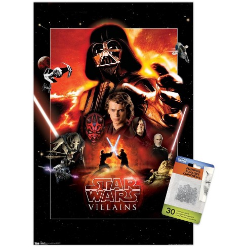 Trends International Star Wars: Saga - VIllains Unframed Wall Poster Prints - image 1 of 4