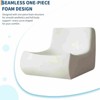 COZONY Oversized Bean Bag Couch w/ Ottoman, Togo-Style Loveseat Chair, High-Density Foam - 3 of 4