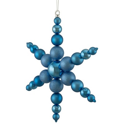 18" Blue Shatterproof Plastic Snowflake Ornament