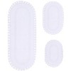 Hampton Crochet Collection Cotton Reversible Tufted Set of 3 Bath Rug Set - Home Weavers - 2 of 4