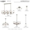Livex Lighting Lawrenceville 1 - Light Flush Mount in  Brushed Nickel - 4 of 4