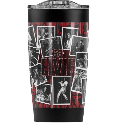 Elvis 68 Photos Steel Tumbler 20oz Coffee Travel Mug