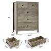 5 Drawer Dresser for Bedroom, Tall Dresser with Deep Drawers & Metal Knobs - 2 of 4