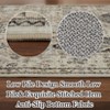 Area Rug, Machine Washable Vintage Distressed Soft Floor Carpet, Low Pile Traditional Floral Print Rug, Indoor Foldable Rug - 3 of 4