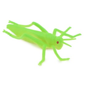 Collectible Wildlife Gifts | Grasshopper,  Rubber Insect, Educational, Realistic Hand Painted,  Model,   Gift,     2 1/2"   US23 B44 - 1 of 4