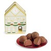 Harry & David House Tin with Dark Chocolate Truffles Christmas Gift Set - 4oz - 2 of 4