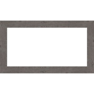 Amanti Art Rustic Plank Espresso Narrow Framed Dry Erase Magnetic Board - 1 of 4