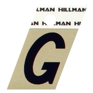 Hillman 1.5 in. Reflective Black Aluminum Self-Adhesive Letter G 1 pc (Case of 6) - 1 of 1