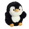 Aurora Mini Peewee Penguin Rolly Pet Round Stuffed Animal Black 5" - 2 of 4