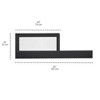 BreathableBaby Breathable Mesh Toddler Bed Conversion Kit for 3-in-1 Crib, Black - 2 of 4