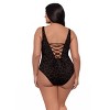 S3 Swim Sculpting Square Neck Lace-Up Back One Piece Swimsuit - Sculpt, Support, Smooth - 3 of 3