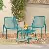 Bucknell 3pc Iron Modern Chat Set - Christopher Knight Home - 2 of 4