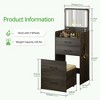 Fredees 3-in-1 Vanity Desk with Flip Top Mirror and Lights. - 2 of 4
